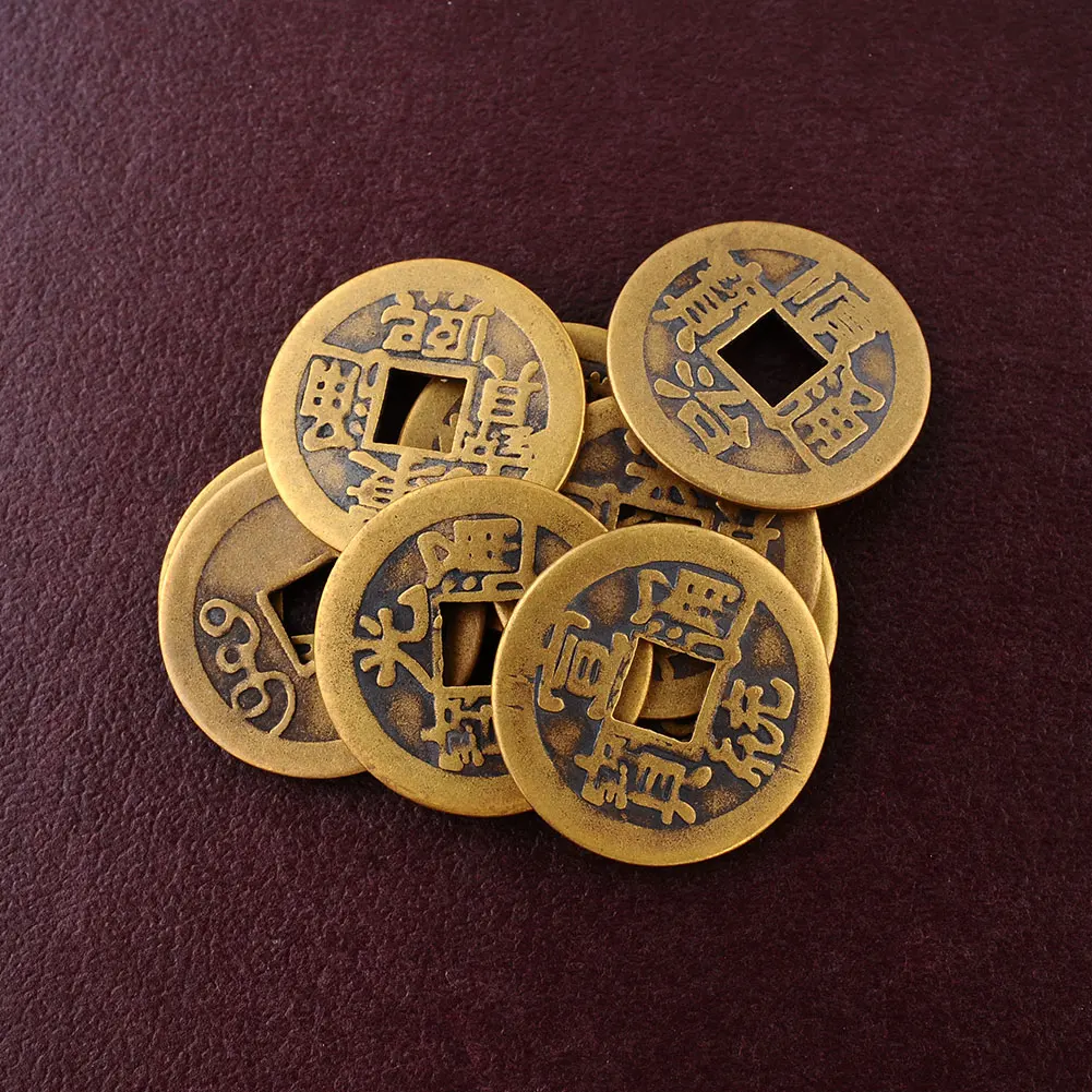 10x Feng Shui Lucky Chinese Fortune Dragon phoenix Coin Oriental Emperor Qing Money I Ching Set Hot Coins free coins set 10x Feng Shui Lucky Chinese Fortune Dragon phoenix Coin Oriental Emperor Qing Money I Ching Set Hot Coins free coins set