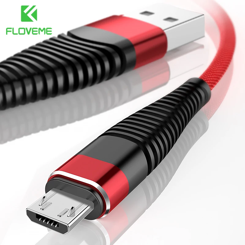 

FLOVEME Micro USB Cable For Samsung S6 S5 1m 2m Hi-Tensile Nylon Data Sync Fast Charger Cabo Phone Cable For Xiaomi Android USB