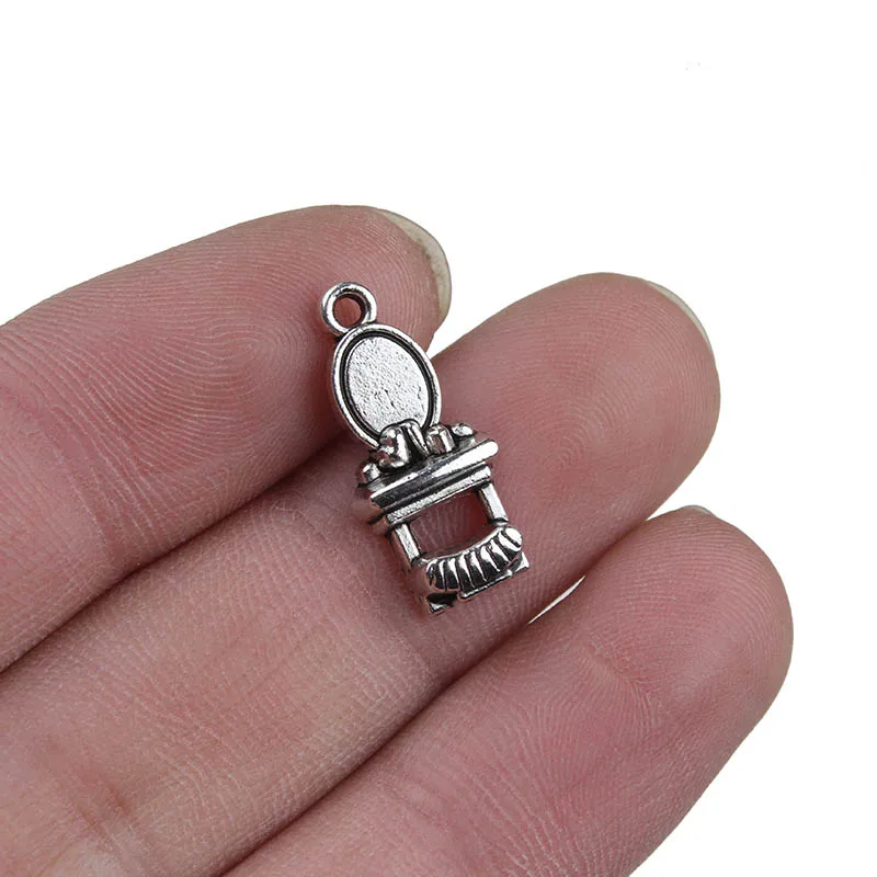 20pcs/lot Dressing Tables Charms Alloy Pendant Antique Pendant Crafts Charms DIY Jewelry Bracelet Necklace Accessories 20*9mm 20pcs/lot Dressing Tables Charms Alloy Pendant Antique Pendant Crafts Charms DIY Jewelry Bracelet Necklace Accessories 20*9mm