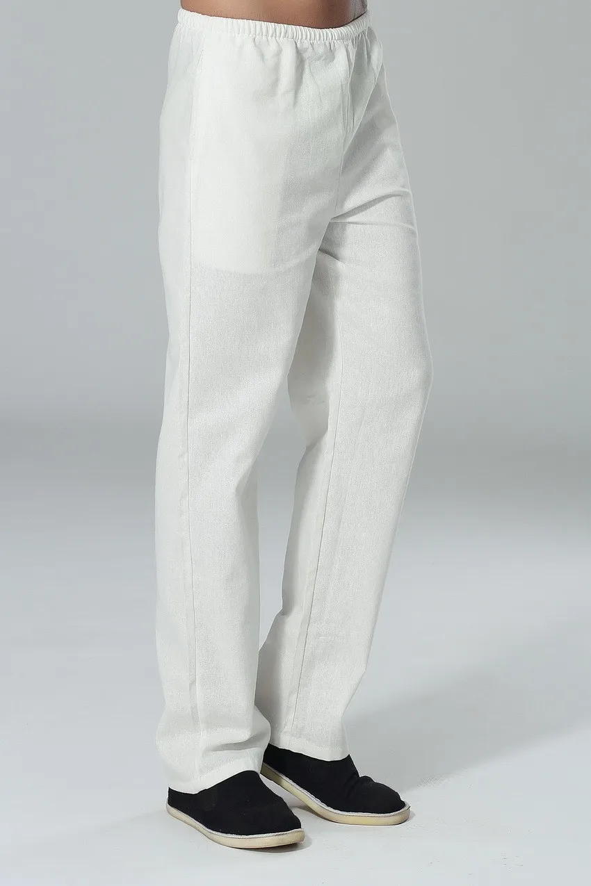 Мужские штаны в китайском стиле тайцзи штаны для кунг-фу костюм кунг-фу тайцзи брюки Мужские штаны