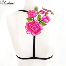 Женщины сексуальная пион растениеводство топы underwear. вышитые цветы повязки бюстгальтер короткий топ. бесшовные бюстгальтеры bralette майки. бюстгальтер белье