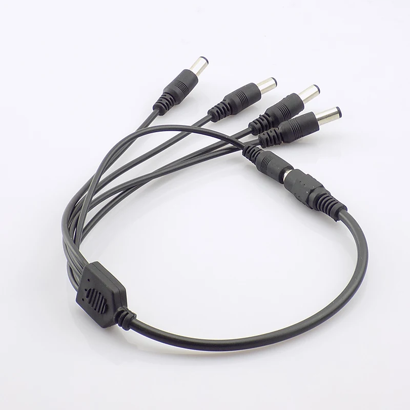 

Gakaki 10pcs Surveillance DC Power Supply Adapter 12V Pigtail 1 Female to 5 Male Splitter Cable Plug for CCTV Camera DVR NVR