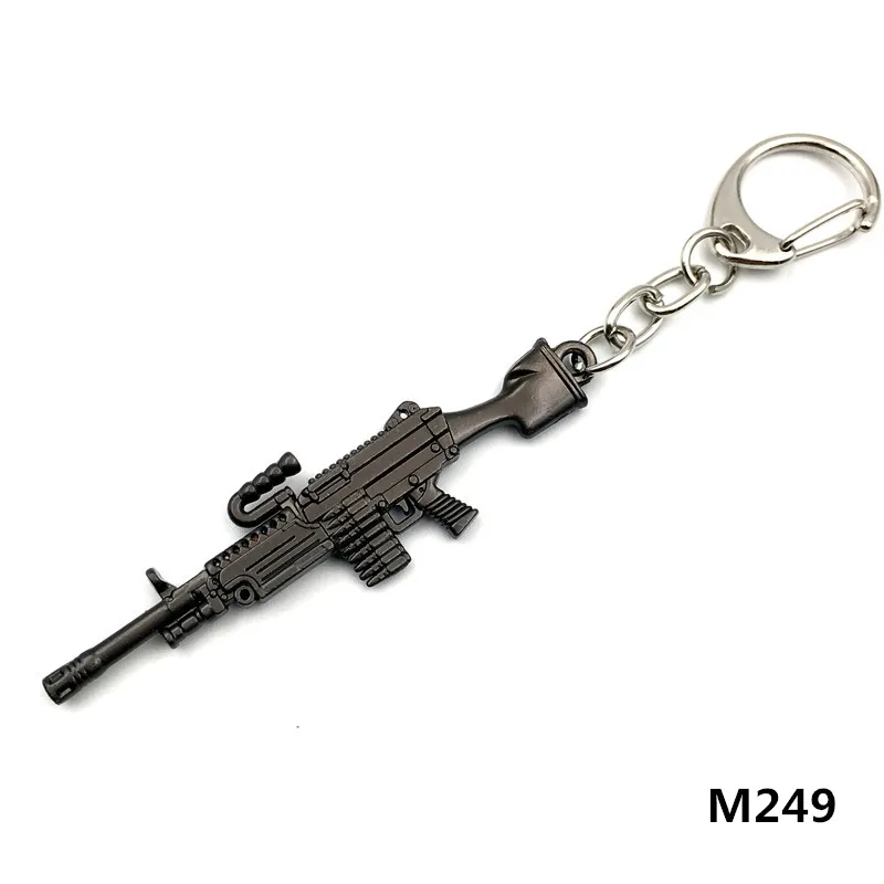 Игровой PUBG Mini 6 см модель оружия брелок M416 Ak металлический сплав держатели для
