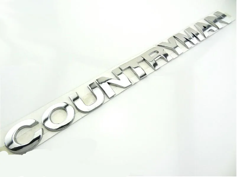 New Countryman Emblem Car Badge Metal Chrome Sticker For Mini
