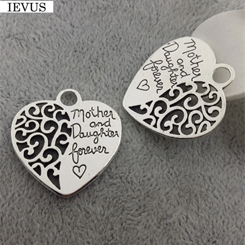 Hot Selling 20 Pieces/lot 27mm Hollow Out Heart Charm Antique Silver