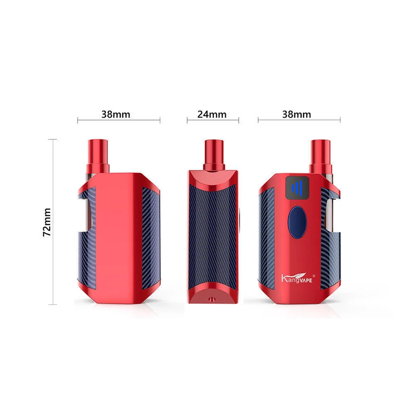 Original Kangvape TH 710 Box Mod Kit 12mm 0.5ml Atomizer CBD Oil Starter Kit 650mah Battery Electronic Cigarette Vape Vaporizer