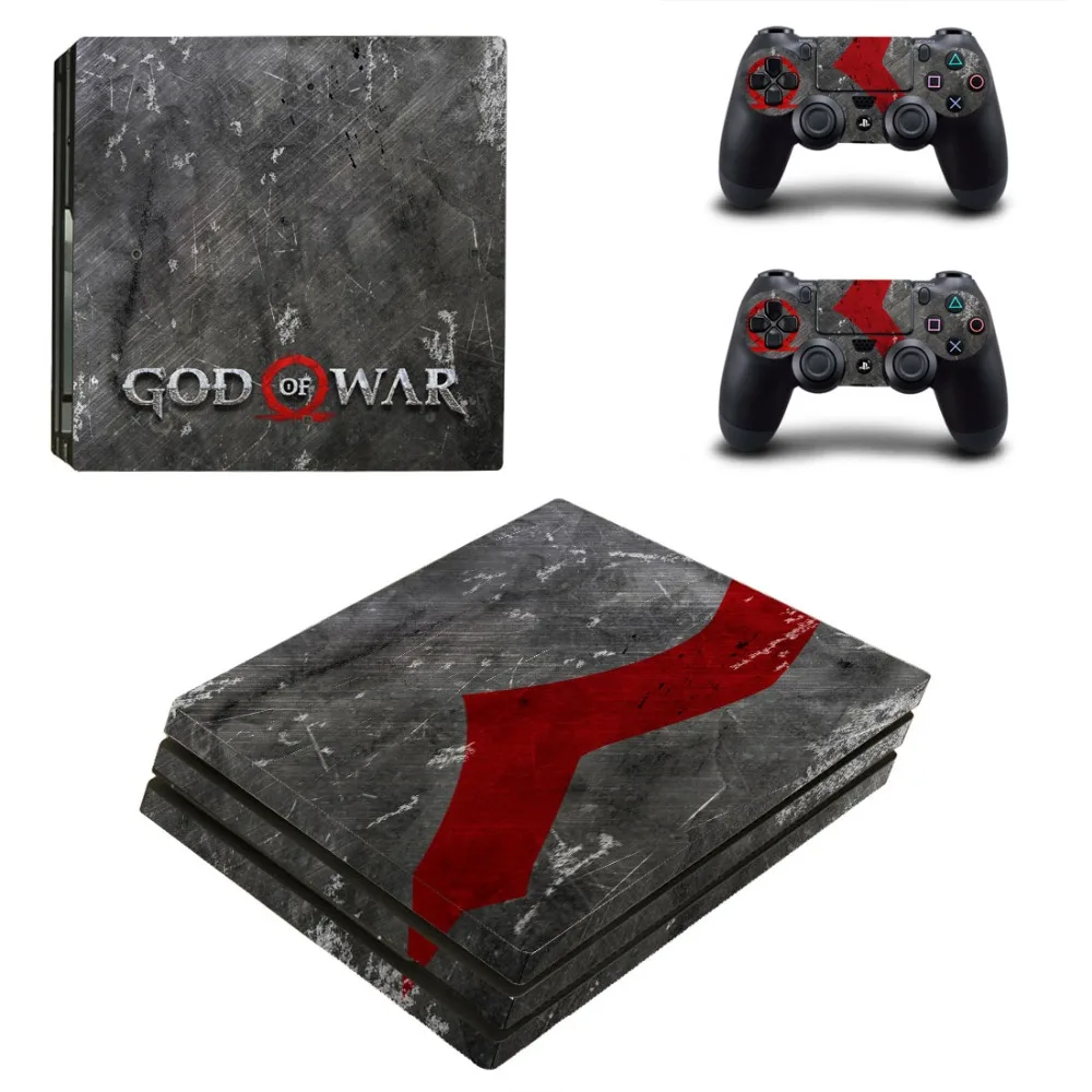 God of War 4 PS4 Pro наклейка для кожи виниловая наклейка для sony Playstation 4 консоль и 2 контроллера PS4 Pro наклейка для кожи