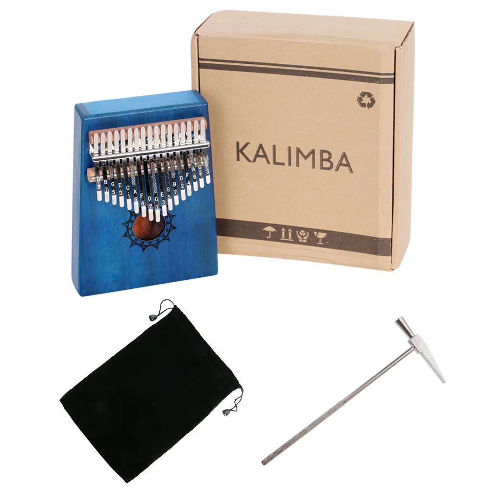 

W-17 T 17 Keys Kalimba Thumb Piano Upright High-Quality Finger Piano Wood Mahogany Body Musical Instrument For Beginner Gifts
