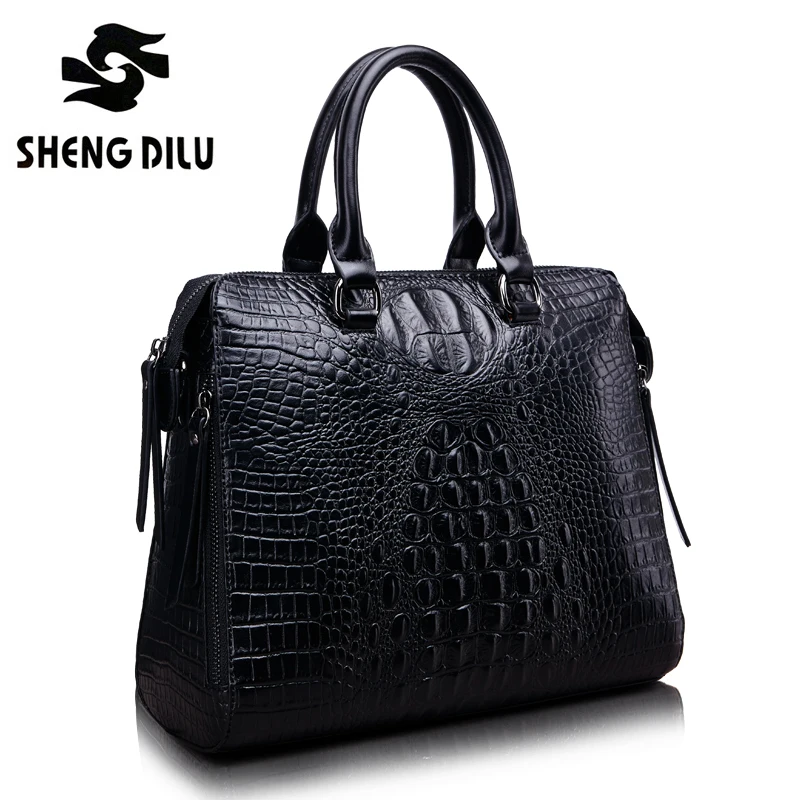 Luxury Bag Leather Handbags Crocodile Women Shell Leather Bag Bolso Bandolera Mujer Piel Luxury Handbags Shoulder Bag Totes Girl