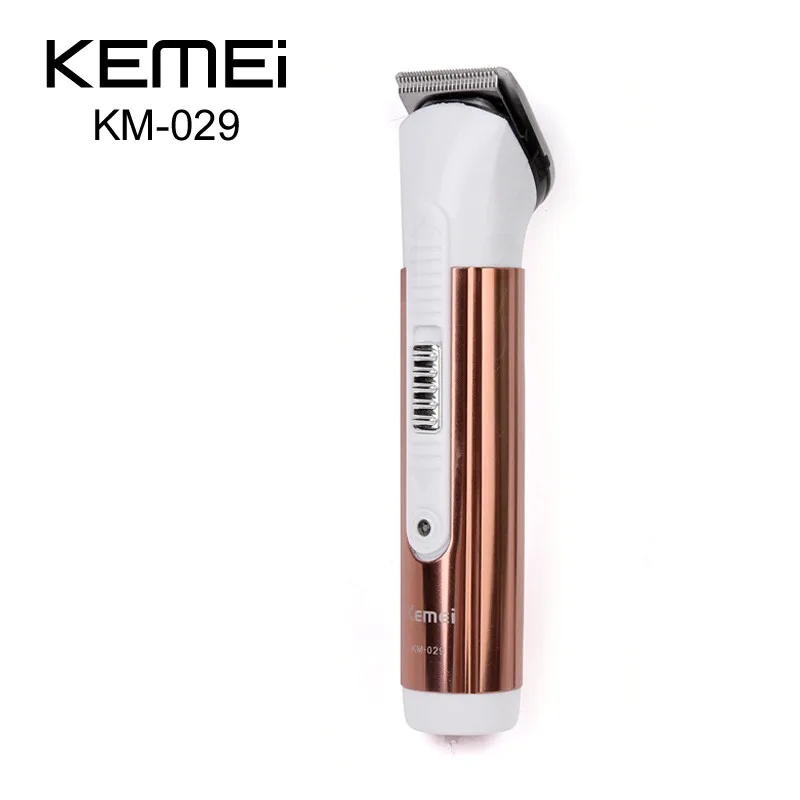 KEMEI KM-029 электрический триммер для стрижки волос с концевой расческой регулировки перезаряжаемая Бритва для волос Беспроводная Регулируемая машинка для стрижки волос