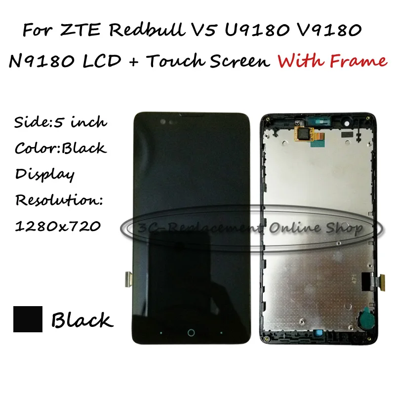 Prix pour LCD + TP + Cadre Pour ZTE Redbull V5 U9180 V9180 N9180 Écran lcd avec Écran Tactile Digitizer Remplacement Smartphone Prix pour LCD + TP + Cadre Pour ZTE Redbull V5 U9180 V9180 N9180 Écran lcd avec Écran Tactile Digitizer Remplacement Smartphone