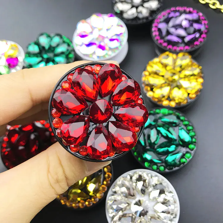 Diamond Expanding Stand Grip Mobile Phone Holder Smartphone Desk Stand For iPhone Samsung Huawei Case Stretch Finger Ring Holder Diamond Expanding Stand Grip Mobile Phone Holder Smartphone Desk Stand For iPhone Samsung Huawei Case Stretch Finger Ring Holder