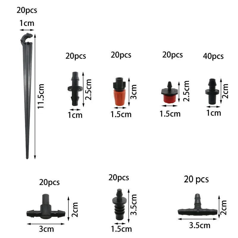 25 м 4/7 шланг набор водяных труб капель ирригационная система микро-спрей регулируемые закрытые удобные садовые инструменты для орошения растений