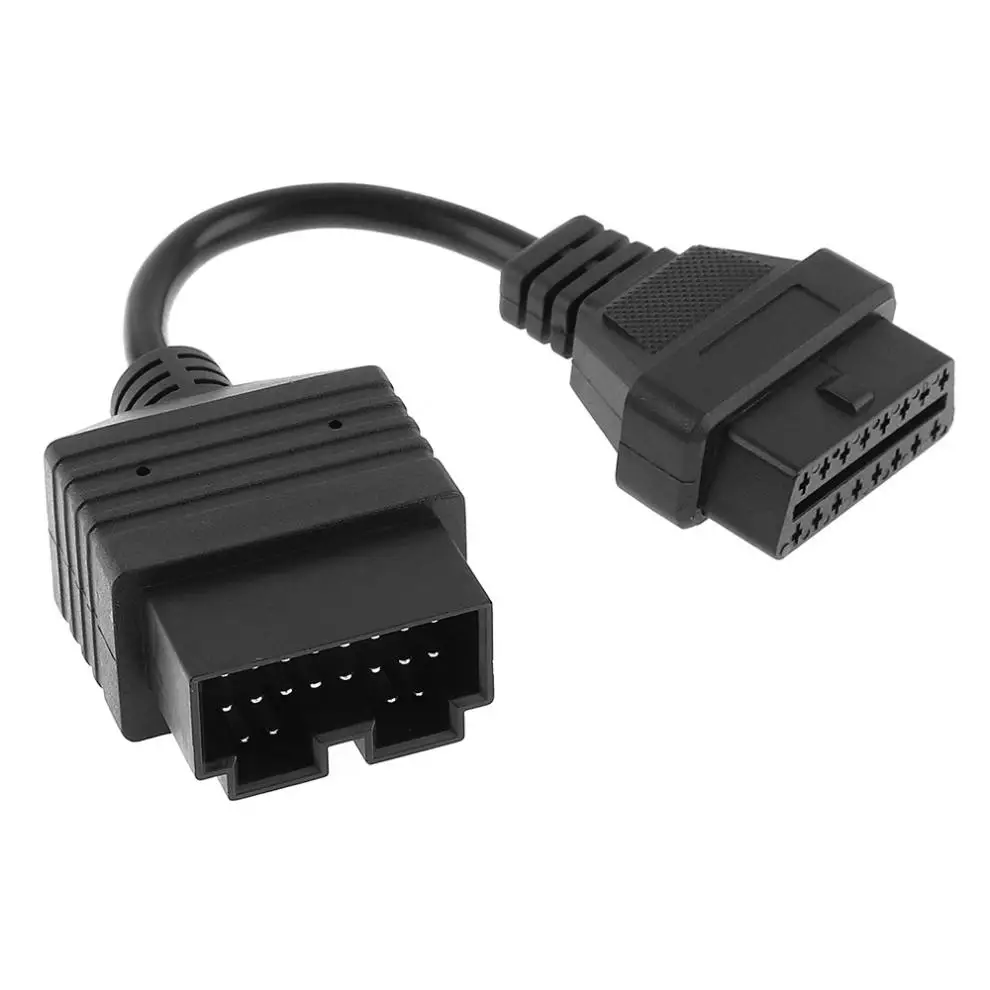 20 см OBD II пластик 20Pin штырь 16 Pin женский черный автомобильный диагностический