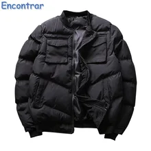 Encontrar Winter Padded Jackets Men Slim Fit Casual Warm Solid Parkas Male Thick Pocket Design Parkas Men Streetwear ,QA411