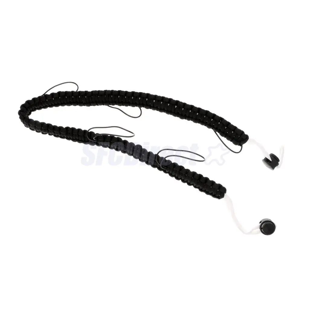  Nylon Braided Paracord Fly Fishing Lanyard Fishing Forceps Line Cleaner Nipper Patch Holder Tools Neck Strap