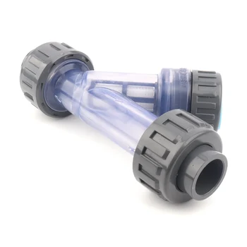 

20mm Y-Type Transparent PVC Filter Visible Aquarium Water Pipe Filter Micro Irrigation System Pump Filter Home Water Supply