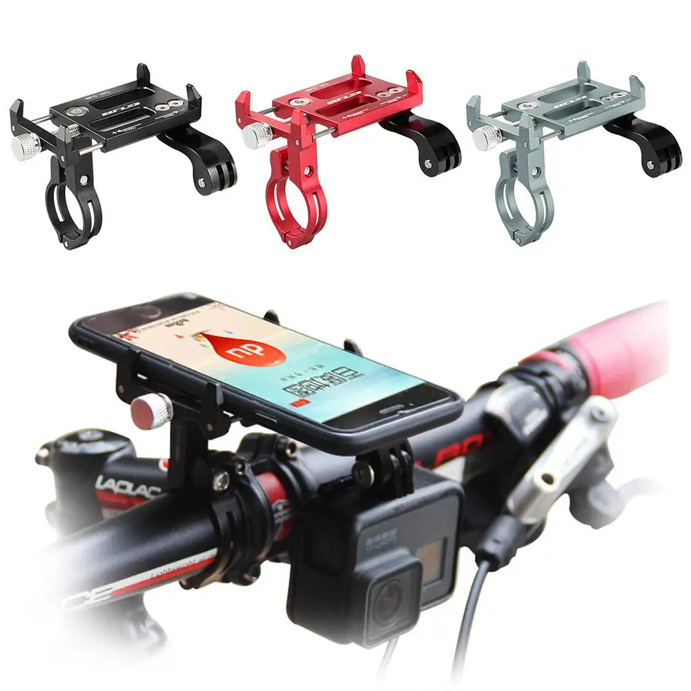 

Mobile Phone Holder Aluminum Alloy Mount With Motion Camera Navigation Holder Stand For Bicycles Electric Motorcycles 3 Color