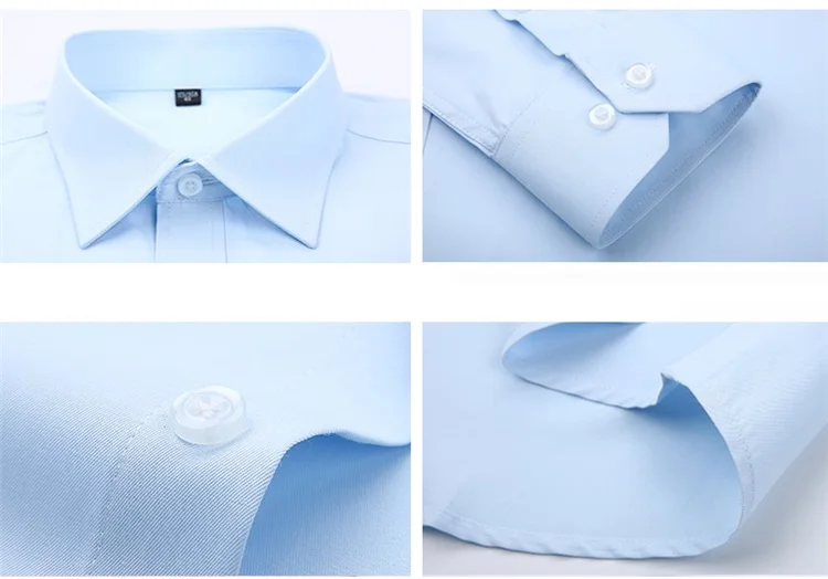 Мужская рубашка 10XL 11XL 12XL 13XL 14XL с длинным рукавом, 8 цветов, деловая, офисная, свадебная, синяя, 6XL 7XL 8XL