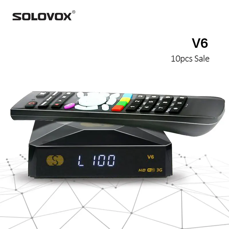 SOLOVOX V6 10pcs Home Theater Mini HD Satellite TV Receiver Support M3U MARS CCCAM TV NOVA TV Xtream Home Cinema TV 
