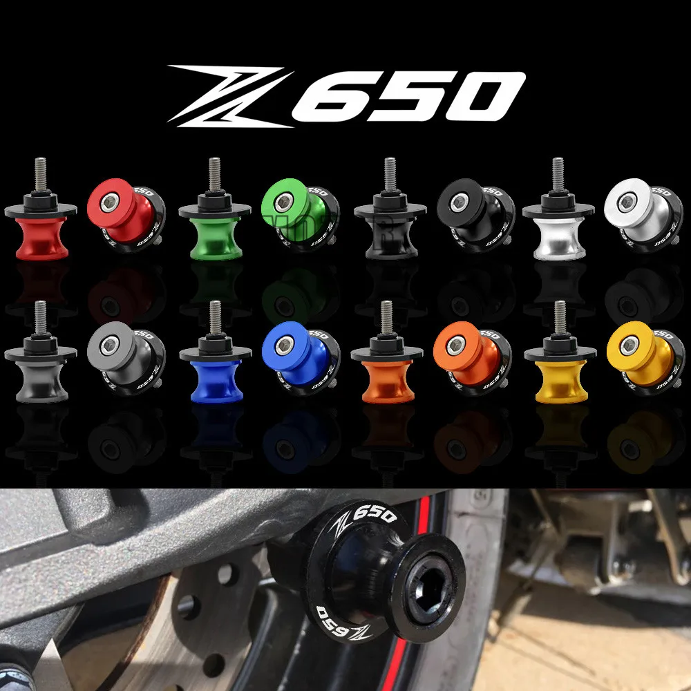 

For Kawasaki Z650 z650 Z 650 2017 8mm Motorcycle Swingarm Spools Slider CNC Aluminum Motorcycle Rear Swingarm Cover Stands