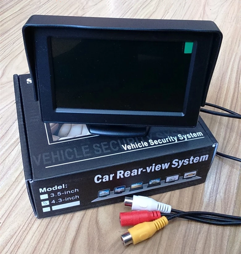 4.3 Inch LCD Screen HD DIY Car Reversing Display Rearview Screen Dual