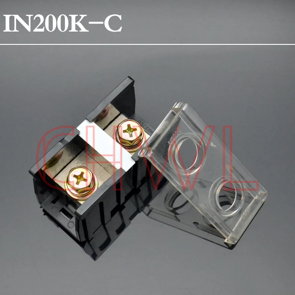 

1pcs IN200K-C Fixed Terminal Block 600V 240A 1P European Type Screw Terminal Barrier COPPER FREE SHIPPING