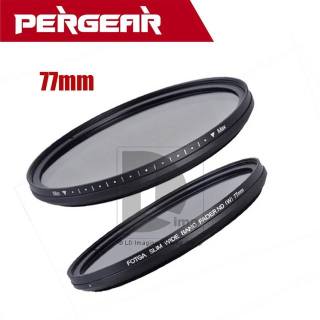 Cheap  FOTGA  77mm Circular Adjustable Fader Variable Glass ND Filter ND2 to ND400 Neutral Density Lens Filter