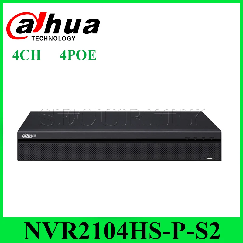 

Dahua Original NVR2104HS-P-S2 Network Video Recorder Full HD 1080P 4CH POE Recorder With 1SATA 2USB Interface NVR2104HS-P-S2