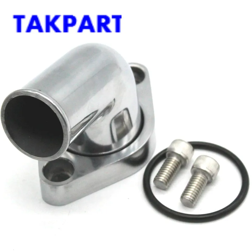 Water Neck for Small and Big Block Chevy Engines Polished Aluminum Swivel