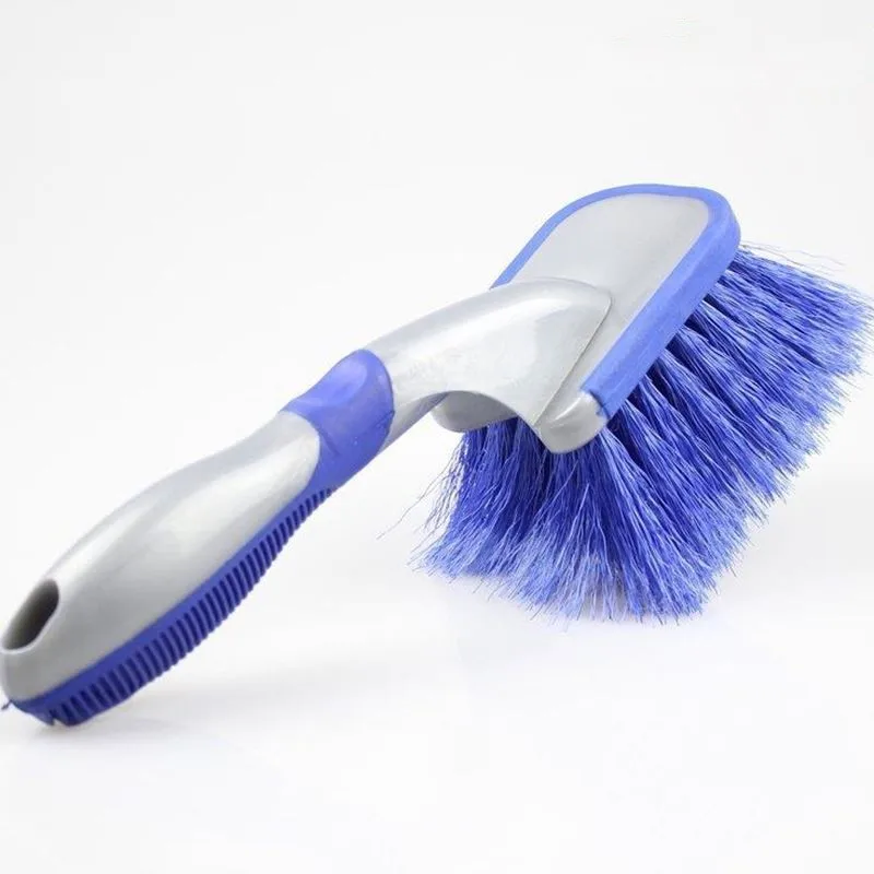 

New Car Tire Brush Hub Steel Ring Soft Hair With Soft Handle Gap Edge Cleaning Long Lasting Good Cleaning Effect