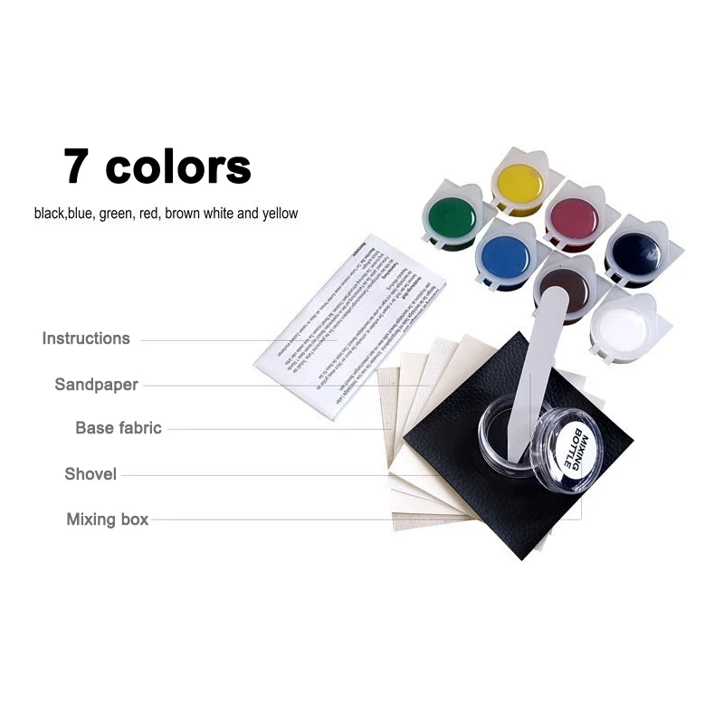  New Leather Repair Tool No Heat Liquid Repairing Tool Kit Universal Car Seat Leather Sofa Repair Ki