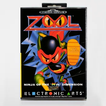 

Zool 16 bit SEGA MD Game Card With Retail Box For Sega Mega Drive For Genesis