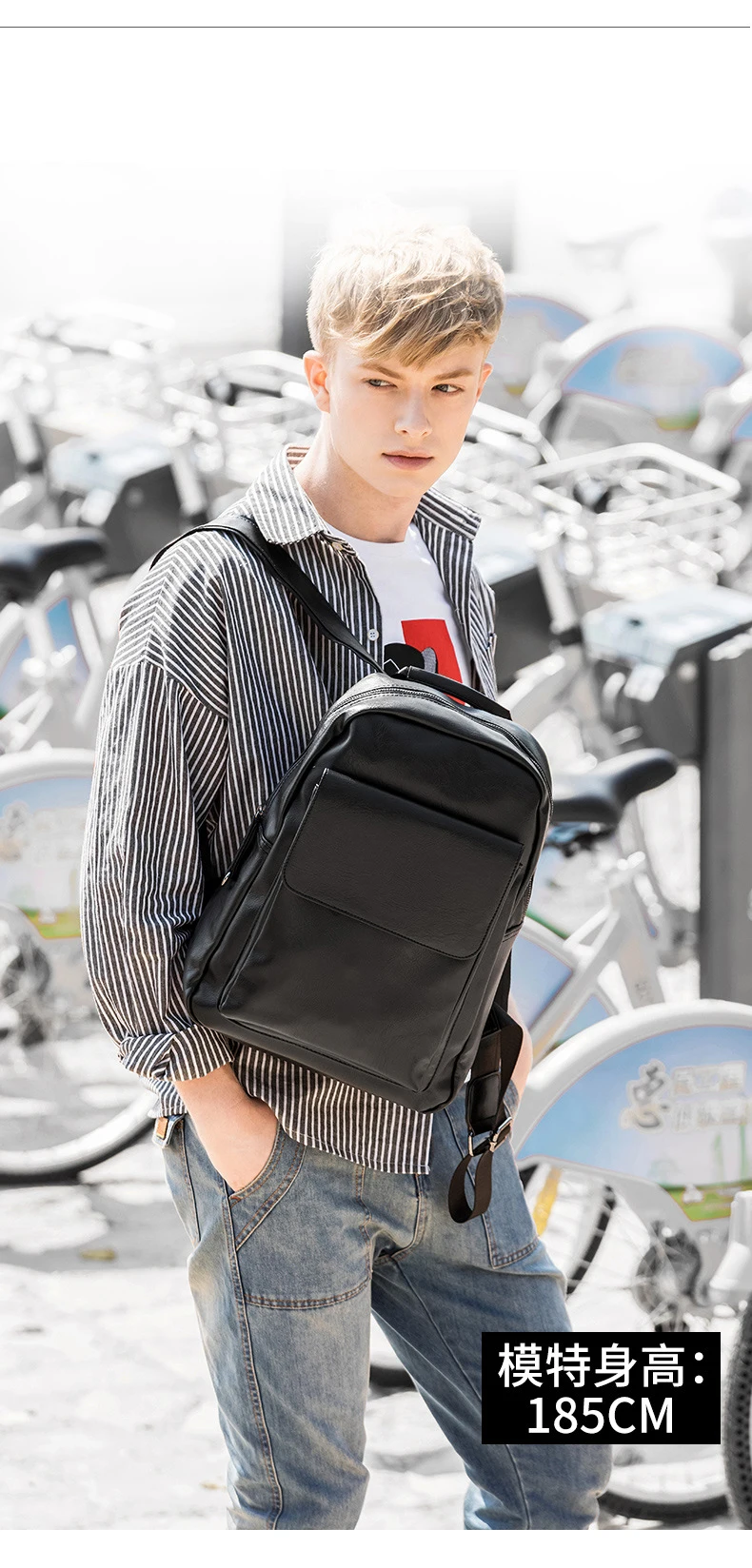 Водонепроницаемый кожаный мужской рюкзак большой емкости школьные сумки повседневные Рюкзаки для мальчиков 14 15 дюймов рюкзак для ноутбука рюкзак для путешествий
