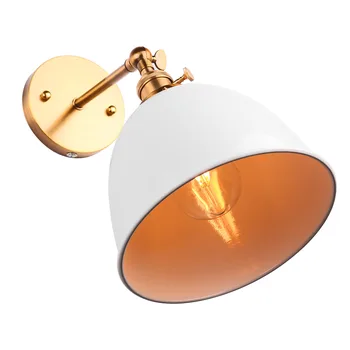 

AC85-240V Modern Vintage Bowl Wall Light Sconce Bell Shape Loft Lamp Fixtures E27 Socket With Switch