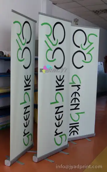 Customized Tsingtao Beer Bottle Shaped Roll Up Banner Display
