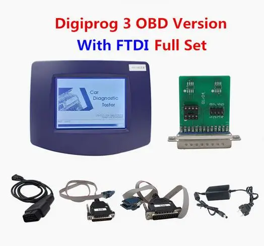 Лучшая Digiprog 3 V4.94 FTDI OBD 4,94 Digiprog III с OBD2 ST01 ST04 кабель Digiprog3 одометр программист коррекция пробега - Цвет: Красный