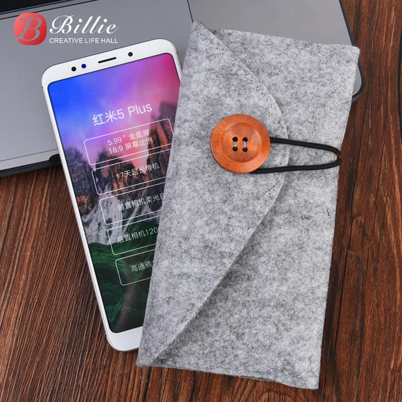 Для Xiaomi Redmi 5 Plus чехол шерстяной войлок для мобильного телефона xiaomi redmi plus 99 дюйма