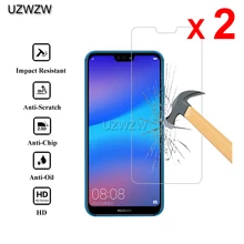 2 шт закаленное стекло для защиты экрана для huawei P20 Lite/P20 Pro/P20 защитное стекло Премиум 2.5D 0,26 мм закаленное стекло