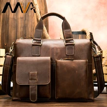 MVA мужской портфель/сумка из натуральной кожи, Мужская винтажная сумка для ноутбука/офиса, мужской портфель, мужская сумка из кожи, сумки для компьютера 260