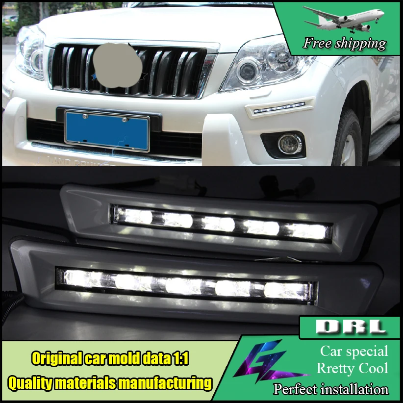 Car styling LED Daytime Running Fog Light DRL For Toyota LAND CRUISER