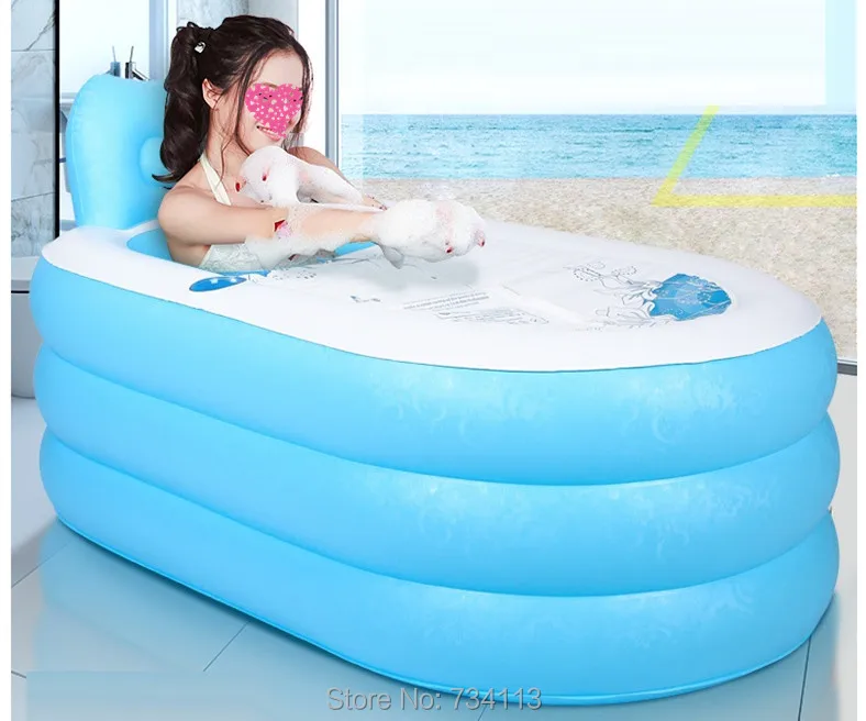 

Bathtub inflatable tub Adult inflatable bath bucket swimming pool thicken bathtub folding SPA bathtubs warm water bath