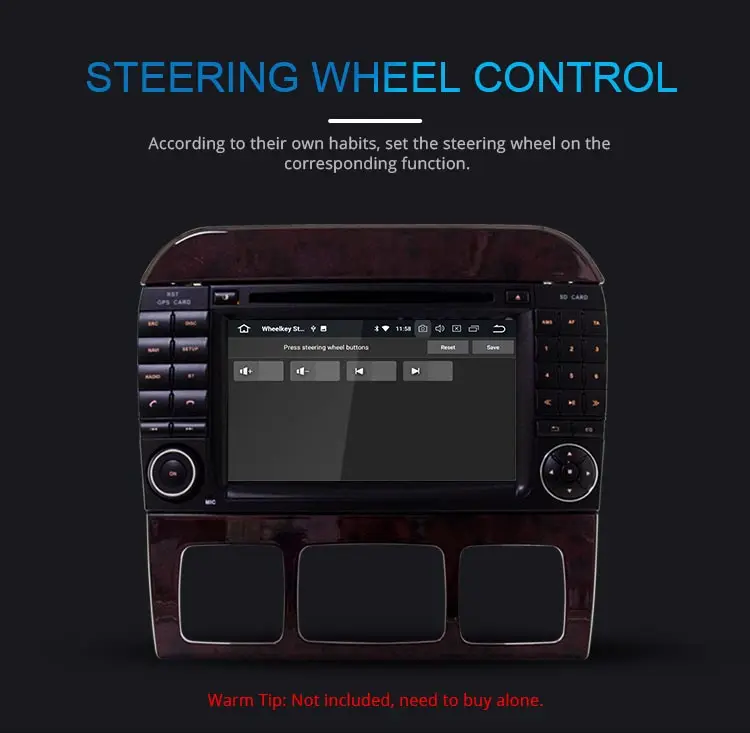 Cheap JDASTON Android 9.0 Car DVD Player For Mercedes Benz W220 W215 S Class S280/S320/S350/S400 Multimedia GPS Stereo 2 Din Car Radio 11
