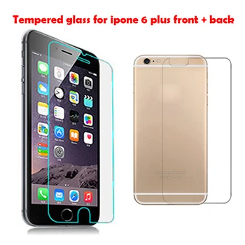 

1000Pcs/Lot Front + Back 9h 0.33mm Protective Film For Iphone 6 Plus Explosion Proof Tempered Glass For IPhone 6 Plus 5.5 Inch