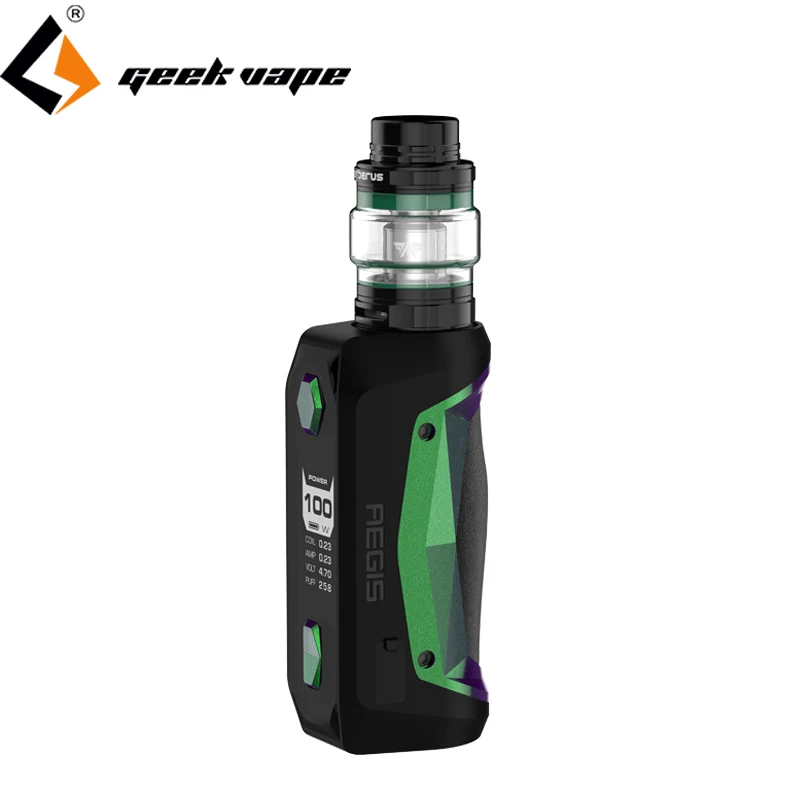 2 шт. Geekvape Aegis Solo Kit электронная сигарета мод с 5 мл Cerberus танк атомайзер 18650