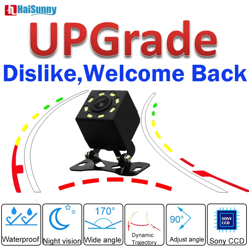 

Intelligent Dynamic Trajectory Tracks Rear View Camera Rearview Reverse Backup Camera Auto Reversing Parking Assistance