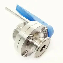 Подходит 102 мм Труба OD x " Tri Зажим, санитарный бабочка сдавливание триггера управления потоком клапан SUS 316L из нержавеющей пивоварения