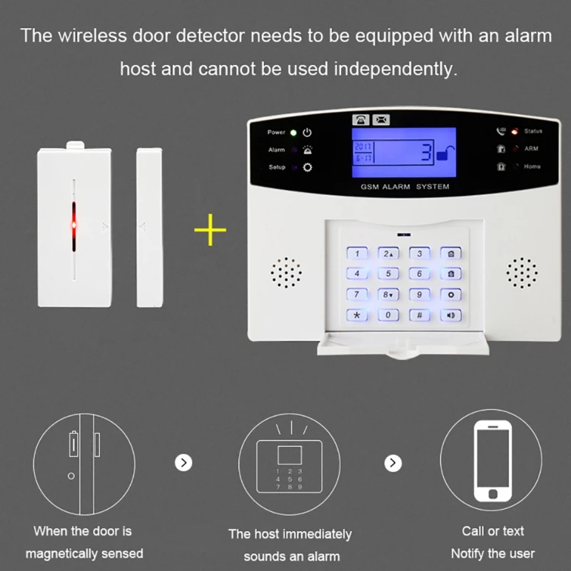 Анти-Вор детектор двери вход охранной сигнализации беспроводной для магнита окна комплект для обеспечения домашней безопасности
