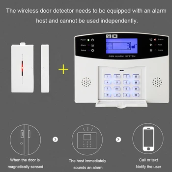 

Anti-thief Detector Door Entry Burglar Alert Alarm Wireless For Magnet Window Home Security Kit
