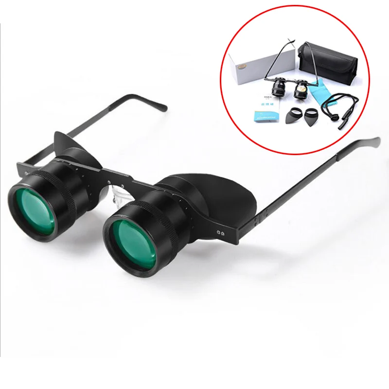 BIJIA 10*34 10X Fishing Binoculars Portable Glasses Fishing Telescope